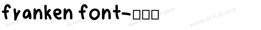 franken font字体转换